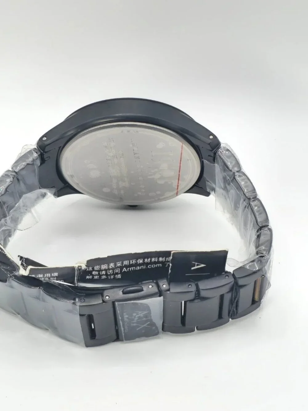 Armani Exchange Men's Black Stainless Steel Chronograph Watch AX2164